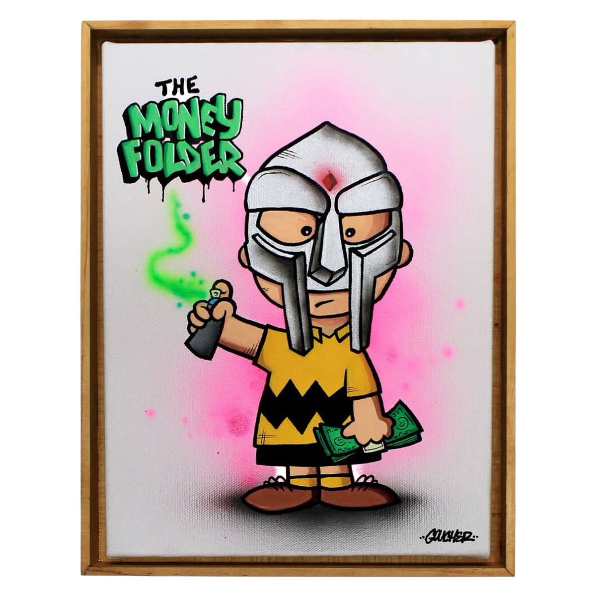 Charlie Starks The Money Folder Painting