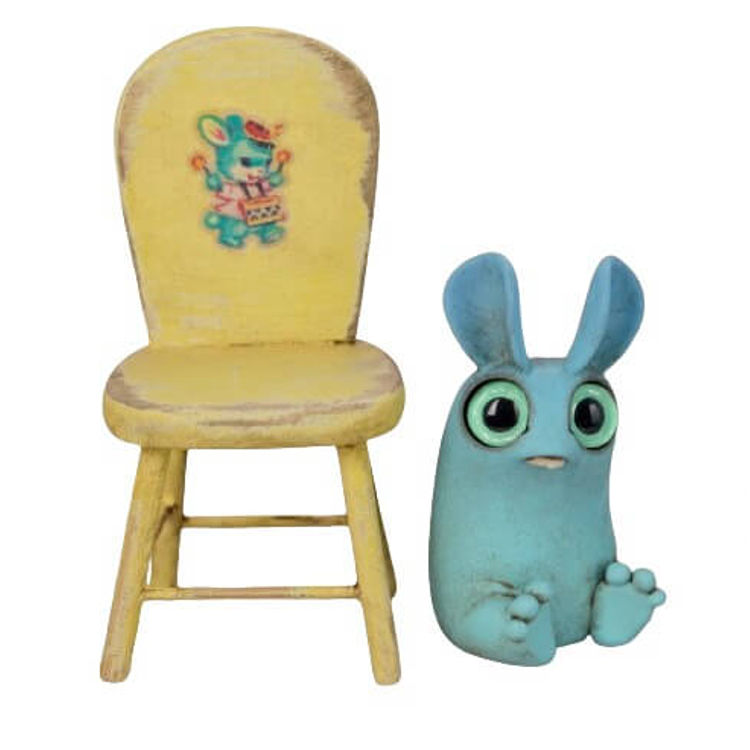 Cheerful Chair - Blue Peppercorn by Amanda Louise Spayd