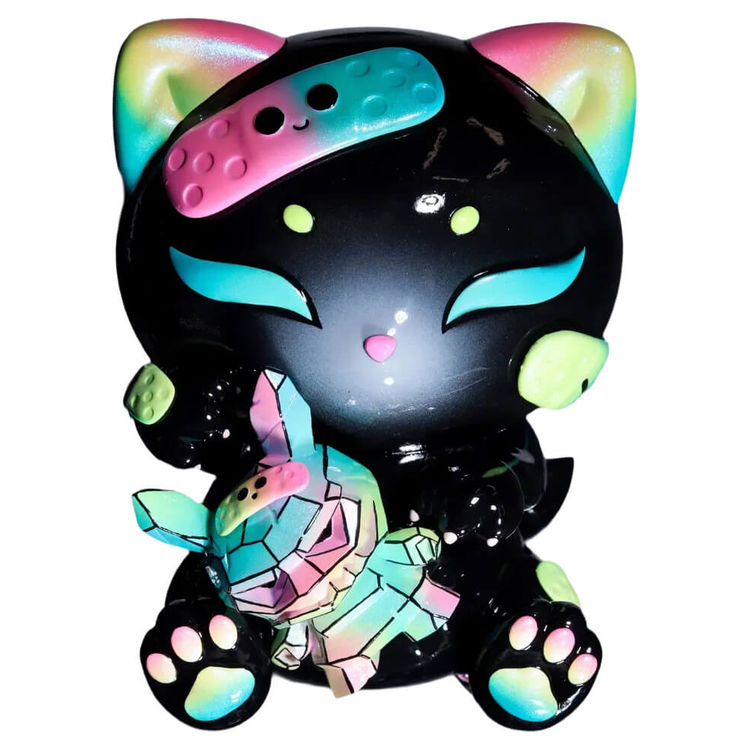 Chibi Neko & Shard Healing Together by Fluff Riot (Kristy Kitsune)