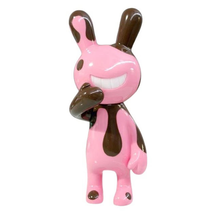 Chocolate & Strawberry Standing Black Rabbit by Tadayuki Iwa (Black Rabbit)