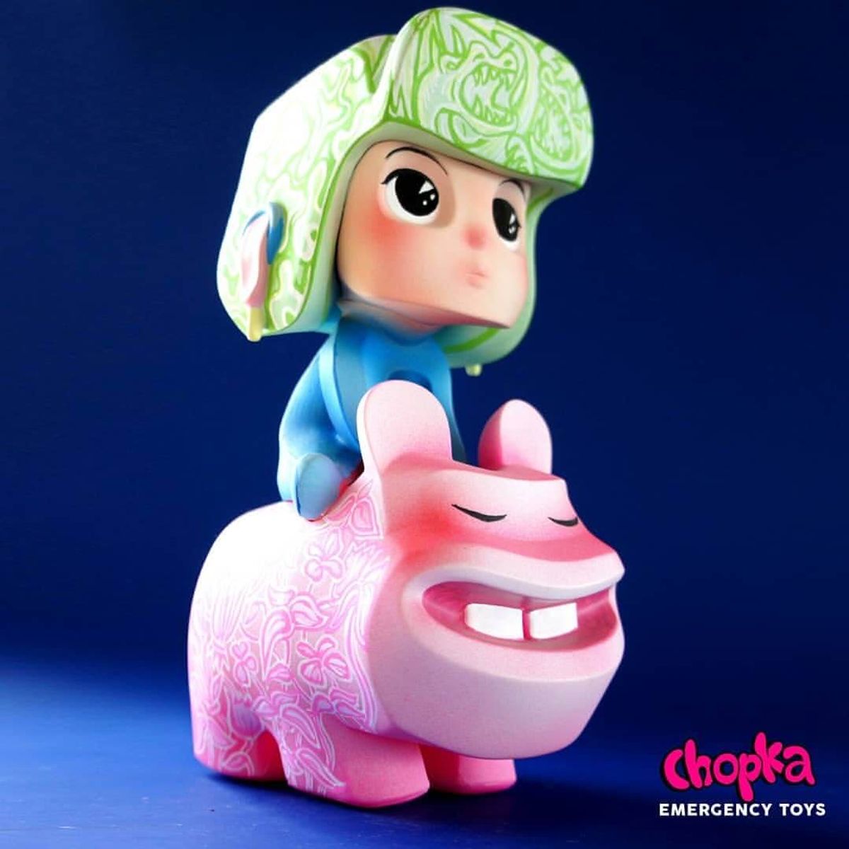 Chopka Dragons Green and Flower Tattoo