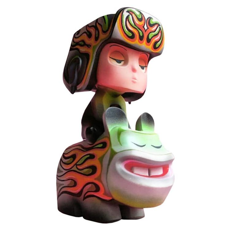 Chopka Green Orange Flames by Emergency Toys