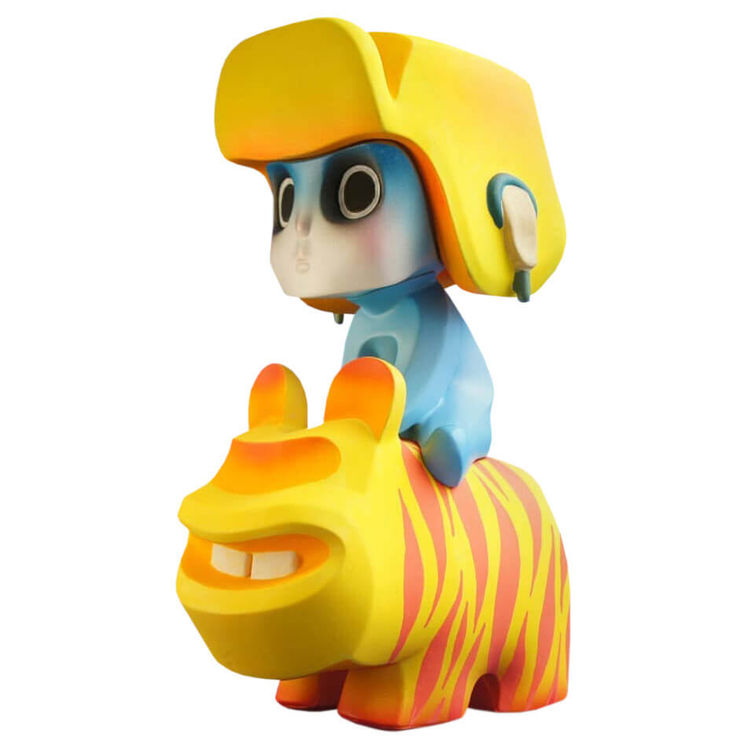 Chopka Orange Yellow Striped by Emergency Toys