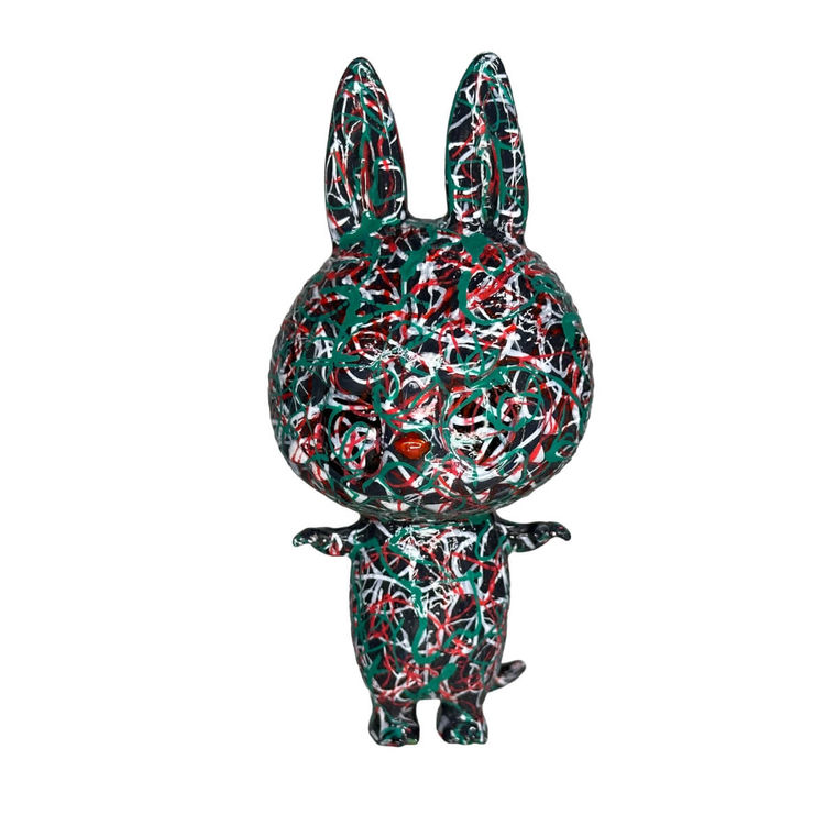 Christmas Artsy Labubu by Teeewizzle (Thad Wilkes)