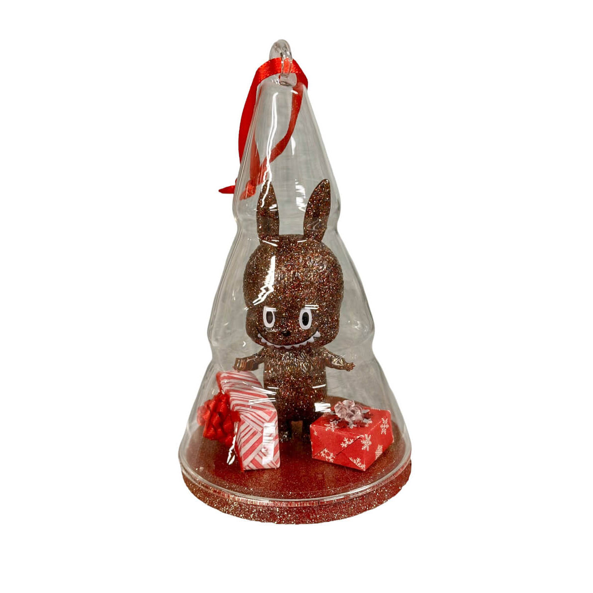 Christmas Glass Labubu Ornament