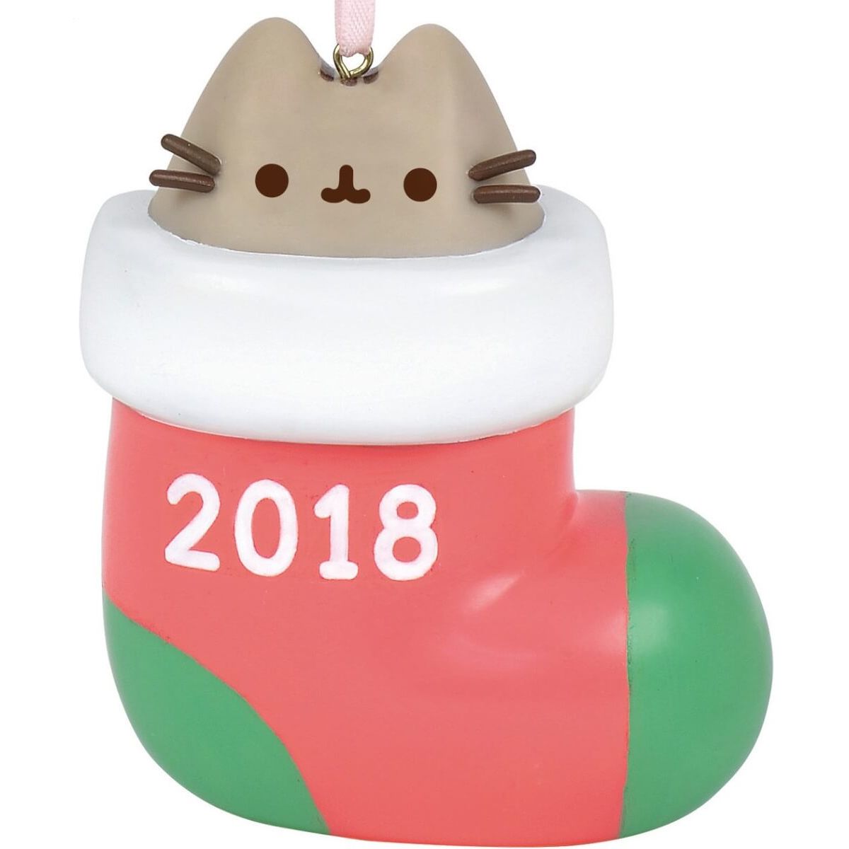 Christmas Stocking Pusheen Ornament (Vinyl)