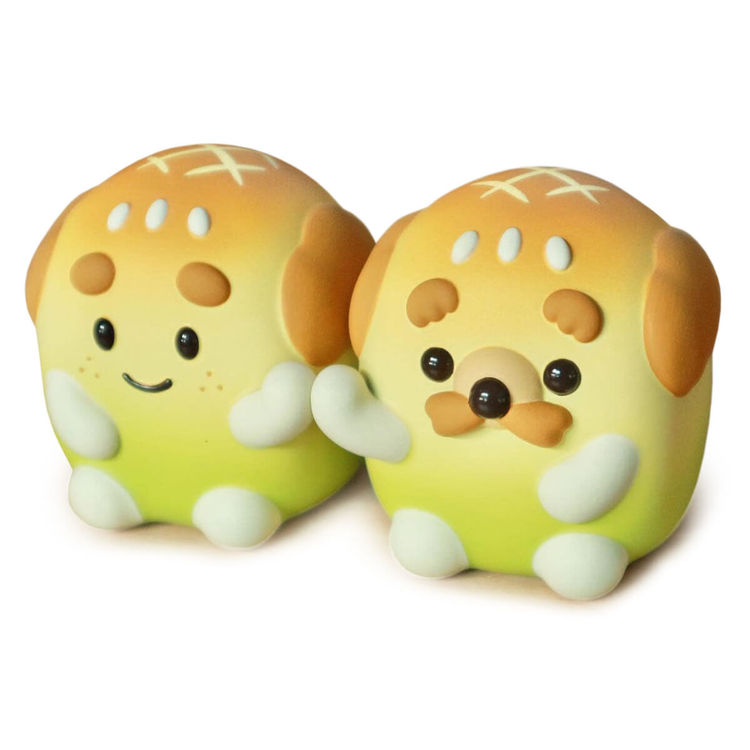 Chubby Man & Teddy Bread Green Tea by Lookplu8 (Oraya Laddaklom)