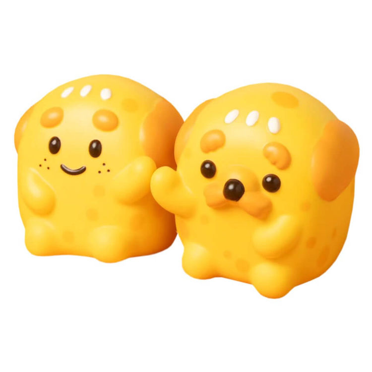 Chubby Man & Teddy Cheese Bread by Lookplu8 (Oraya Laddaklom)