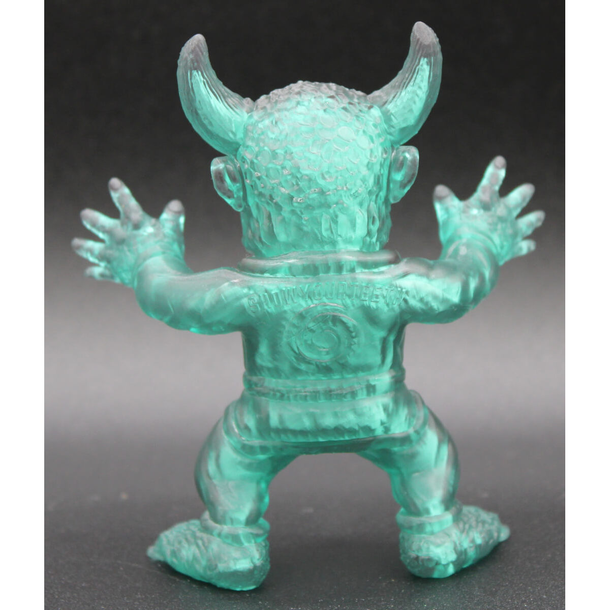 Clear Aqua Blue Jiujitsu Yōkai with Florescent Pink Old Man River Mask