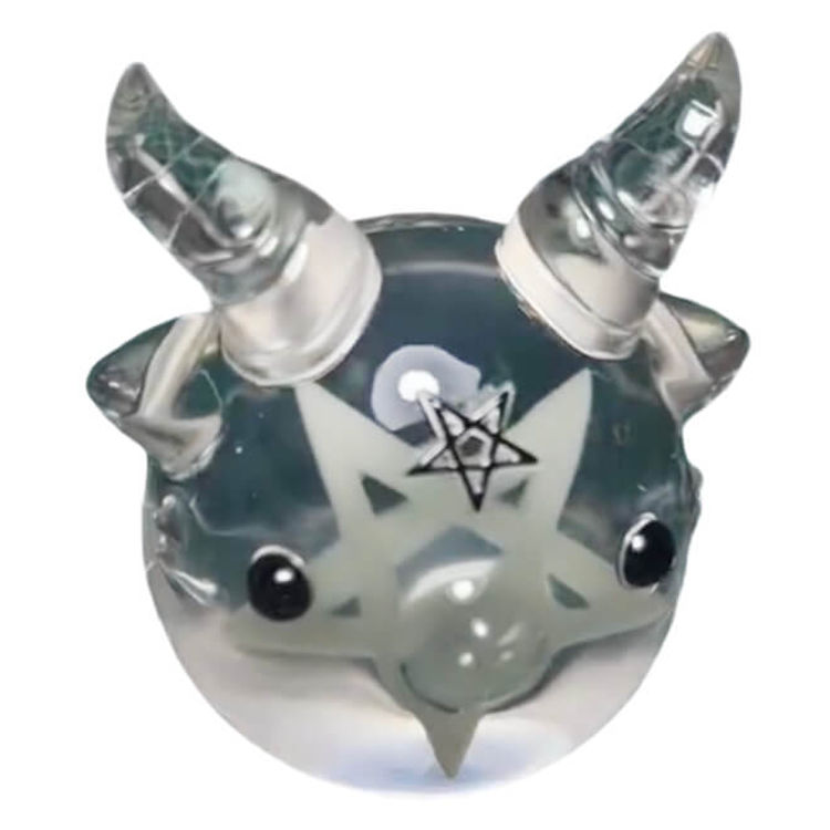 Clear Egg Bobbi GID Stars by Zintears