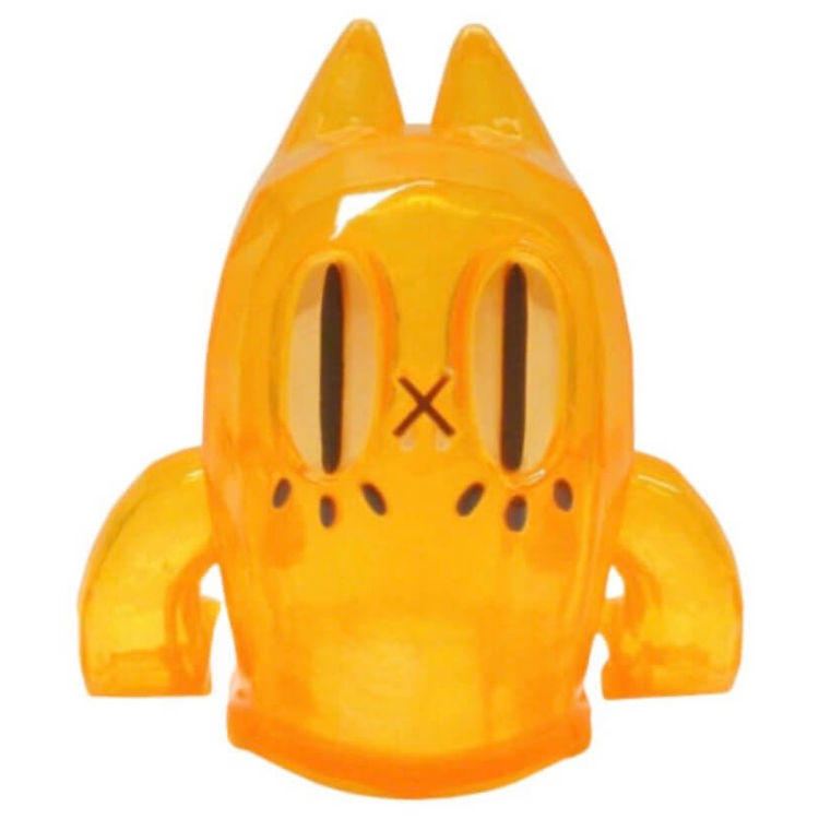Clear Orange Ben the Spooky Cat by Mao