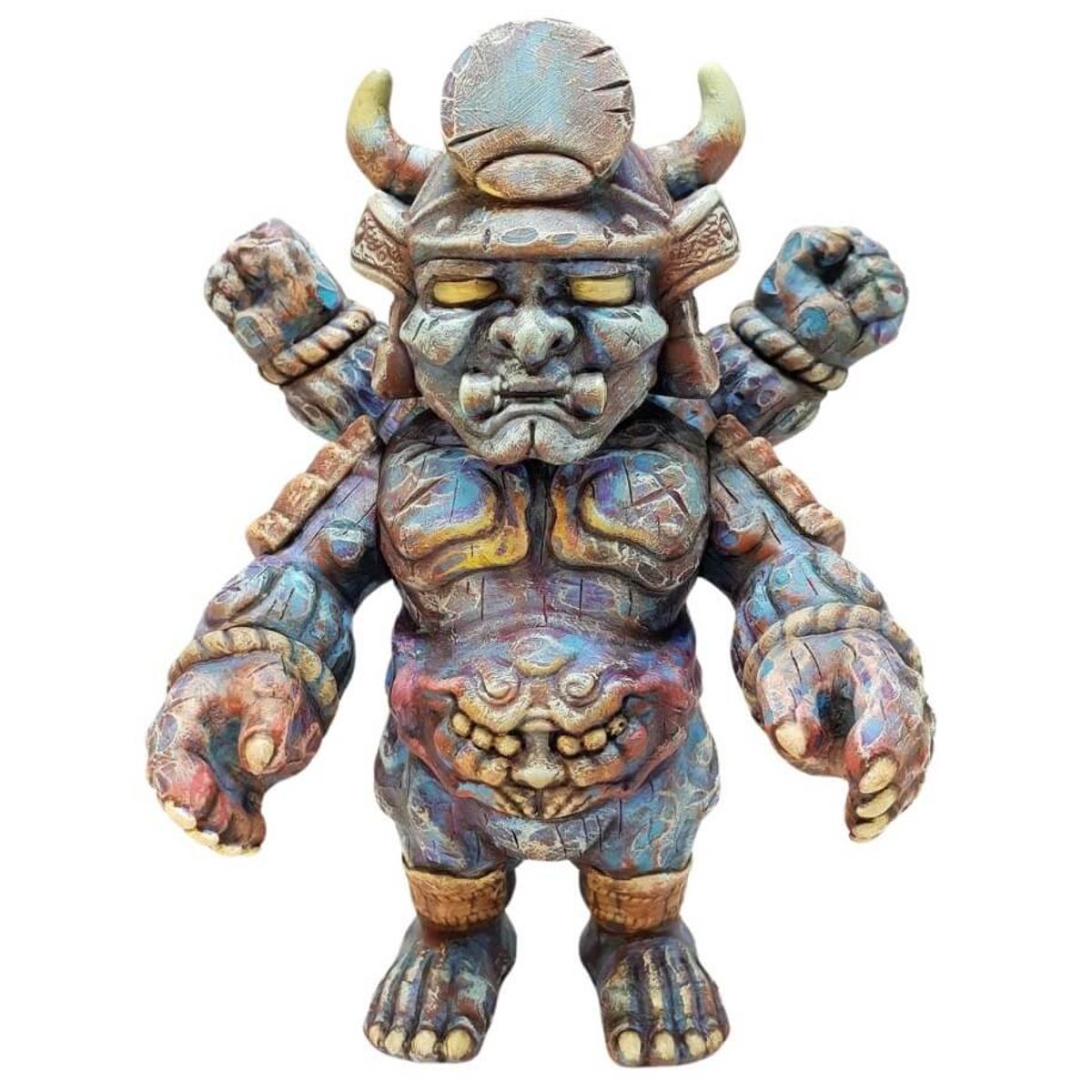 Colored Wooden Ushioni Samurai