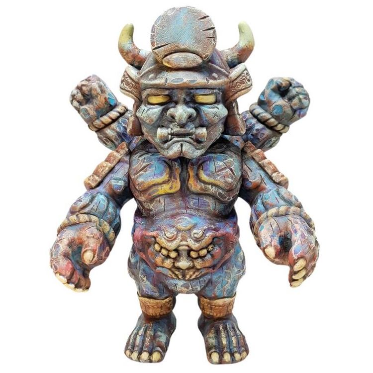 Colored Wooden Ushioni Samurai by Little Good Thing
