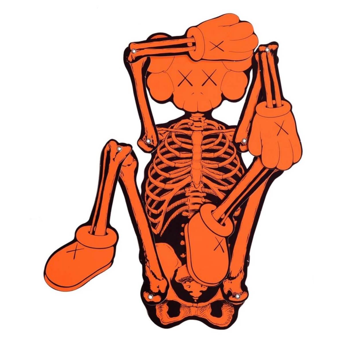 Companion Skeleton Ornament - Orange