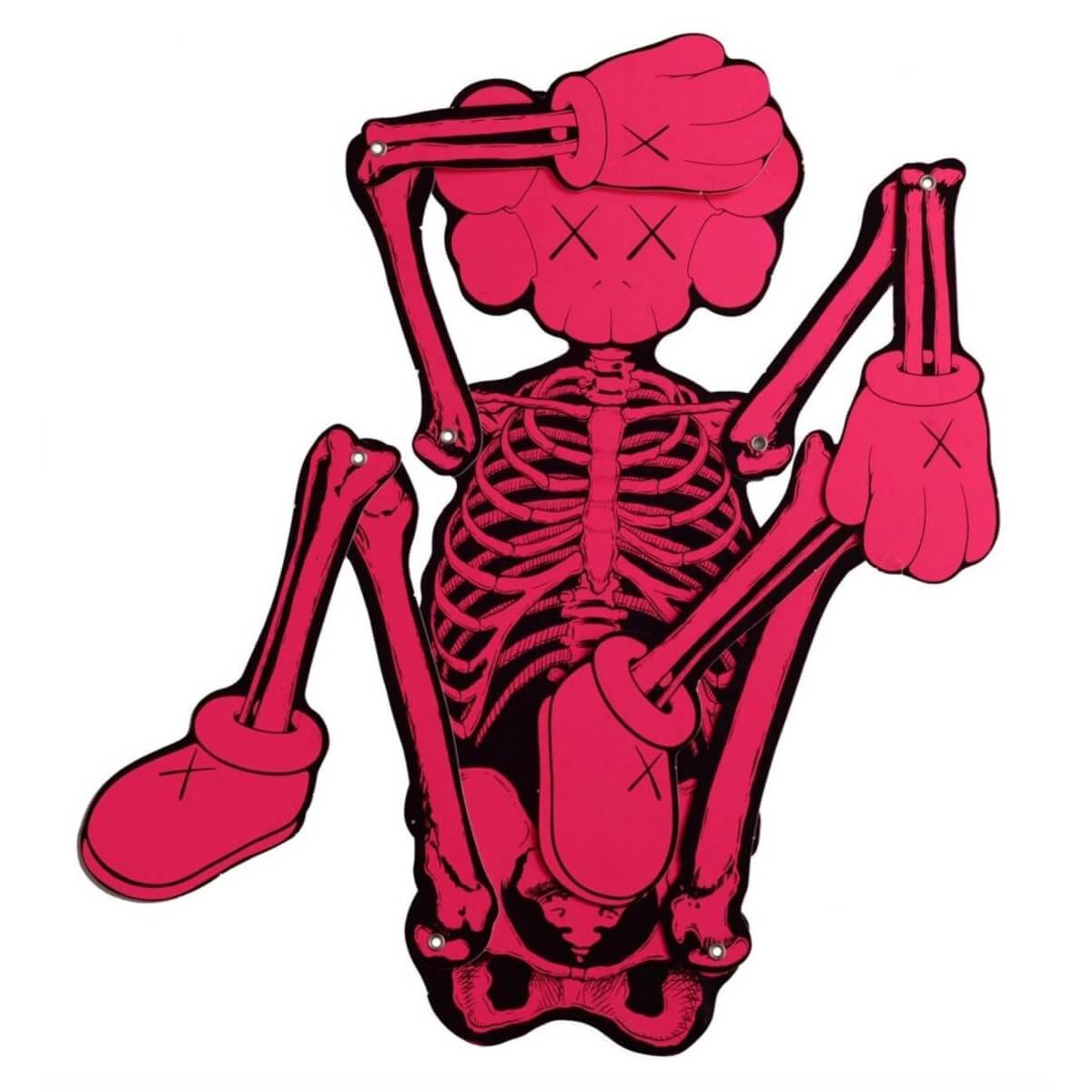 Companion Skeleton Ornament - Pink
