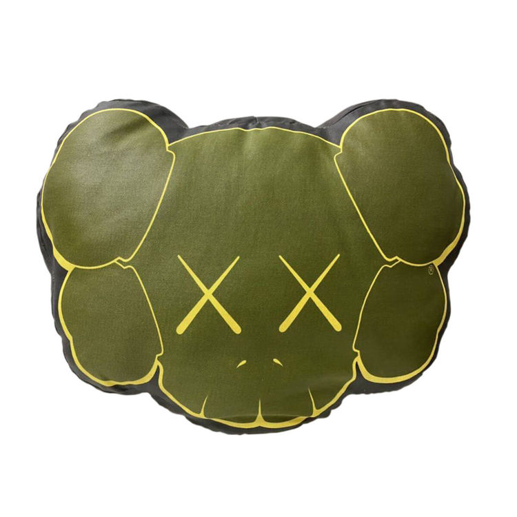 Companion Soft Skull Olive Cushion by Kaws (Brian Donnelly)