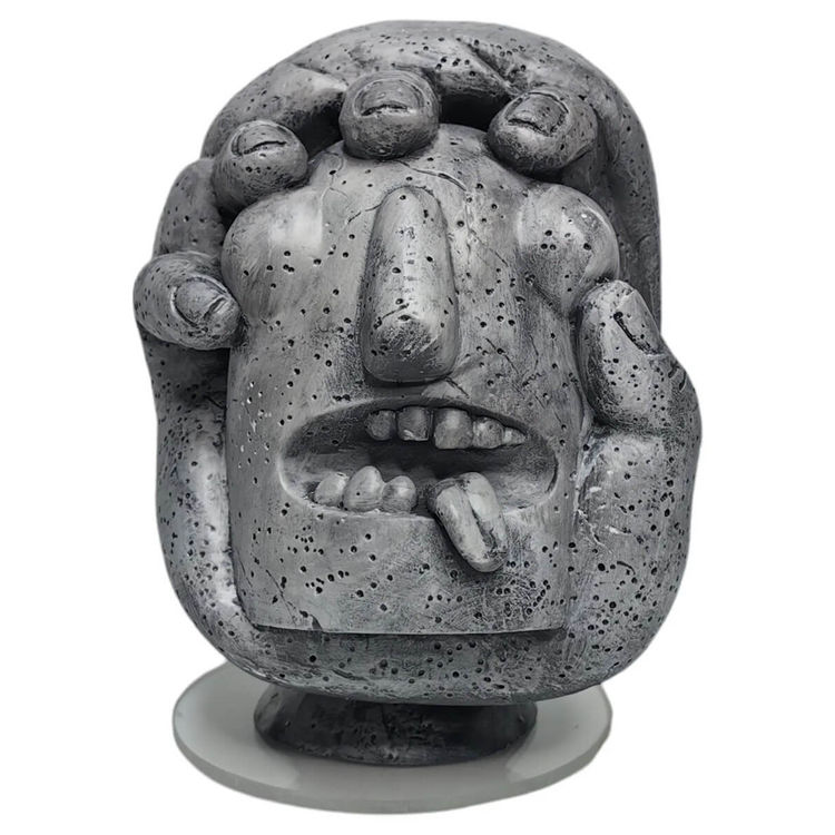 Concrete Monster Head by Blic
