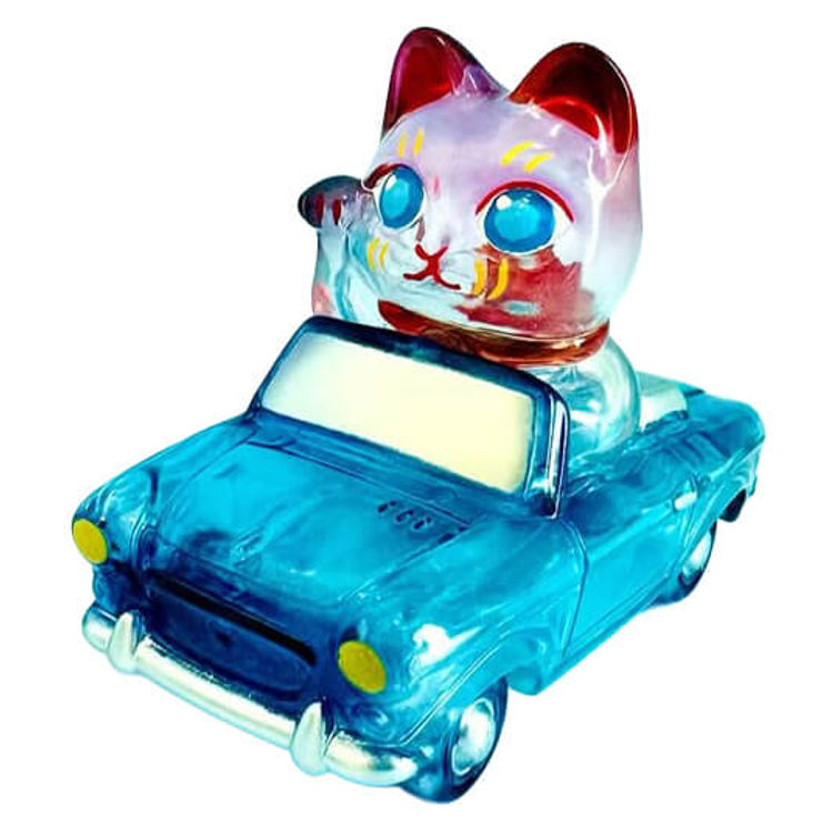 Cool Summer Vacation Meow Car Clear Blue by Genkosha