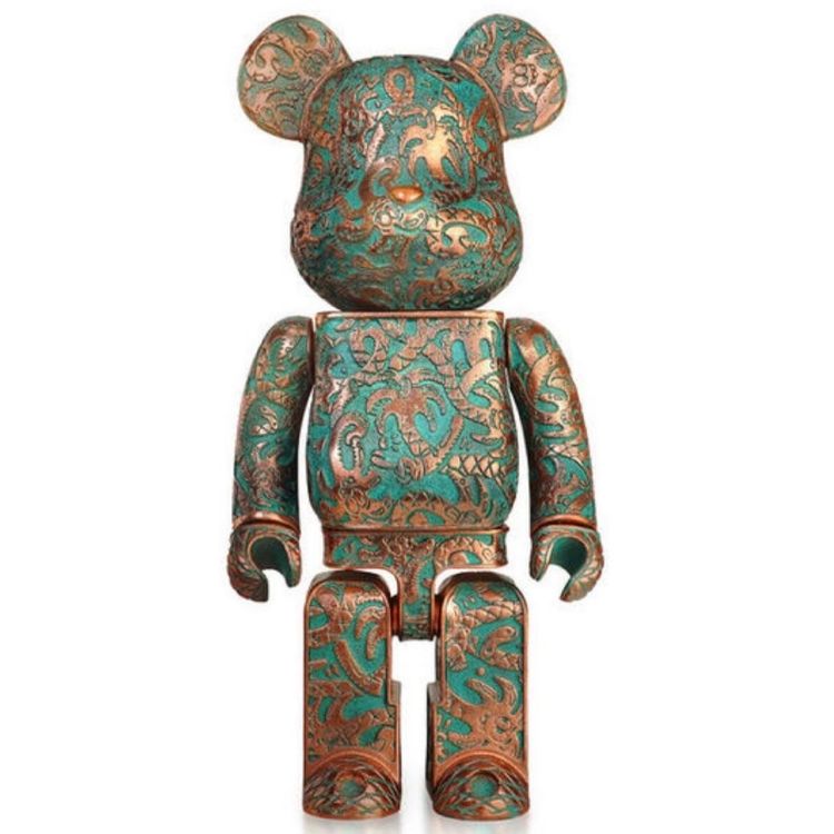 400% Copper Green Patina Pewter Steven Harrington x Royal Selangor Bearbrick by Royal Selangor