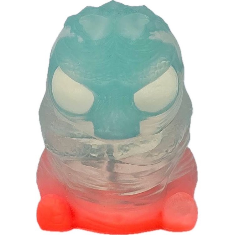 Light Blue Skelly/Coral Bottom - Double Cast Gus by Glow Man Dan