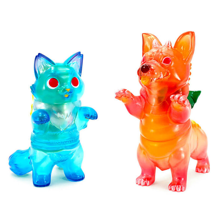 Corgidora Mai Tai & Fluffy Negora Blue Hawaii Set by Konatsu Koizumi