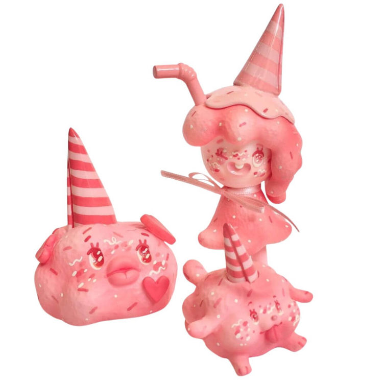 Pink Cotton Candy Soso & Cotton Candy Friends by Sneeze Bug