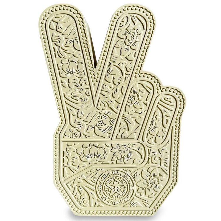 Cream Peace Fingers by Obey Giant (Shepard Fairey)