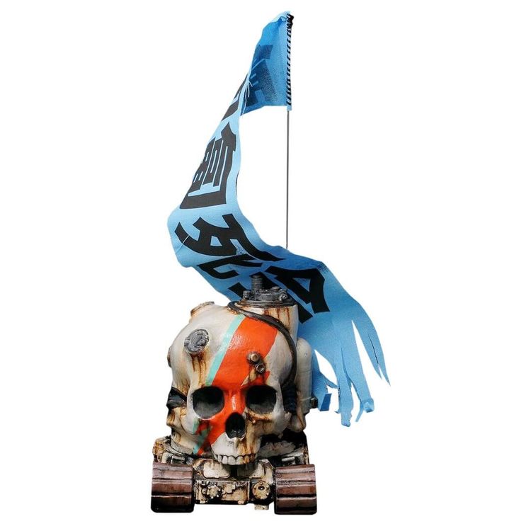 Creeping Death Bowie Tank Blue Flag by Klav (Kevin Derken)