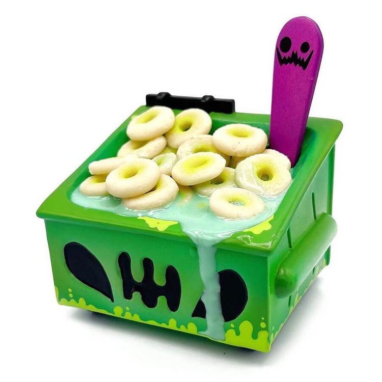 Creepy Cereal Dumpster Fire GID by Ghost Fox Toys