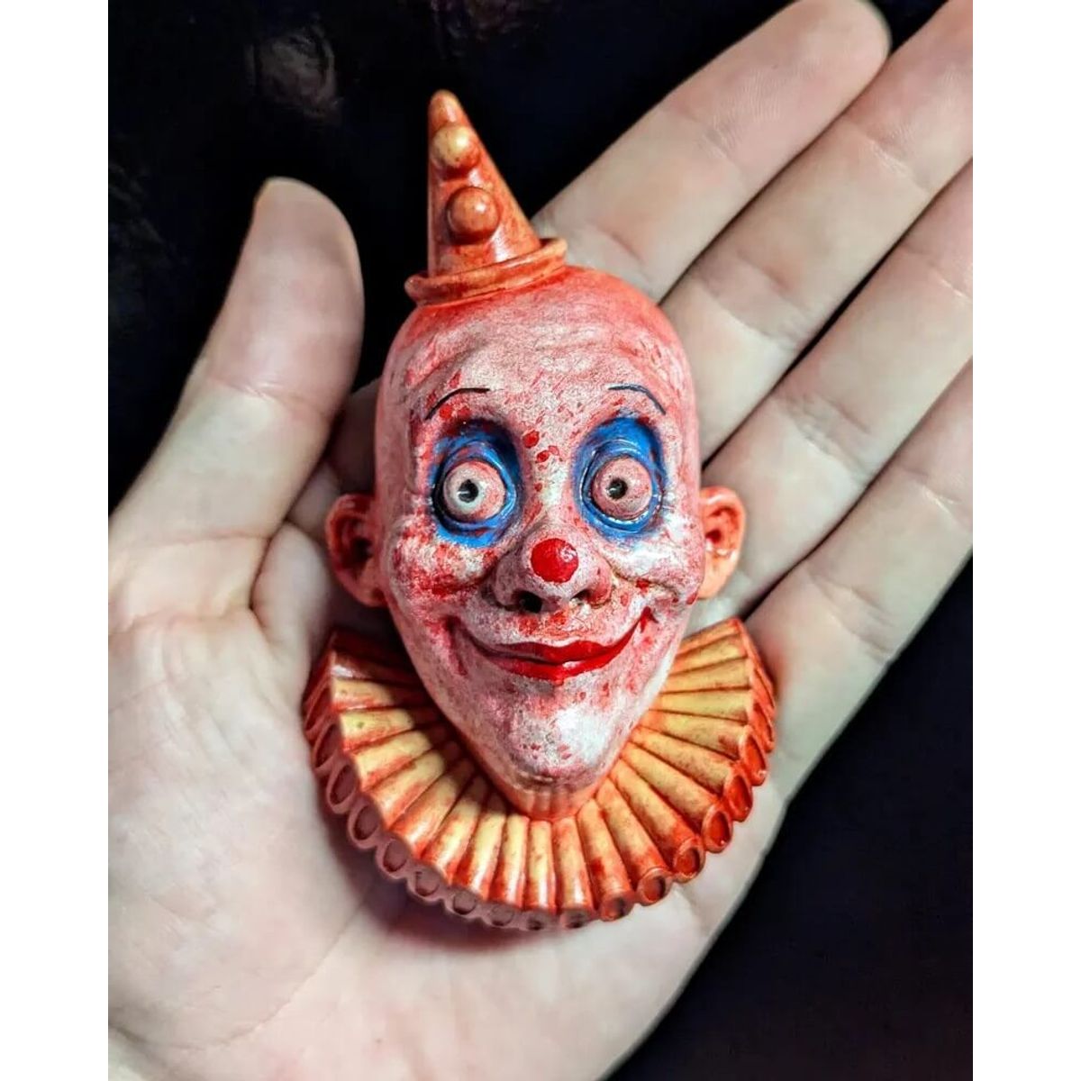 Creepy Clown Magnet Sculpture 2