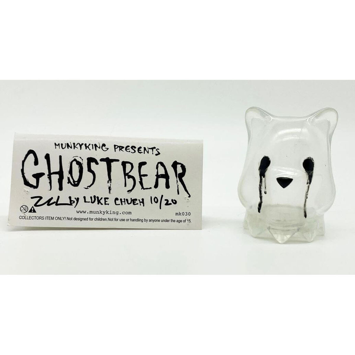 Crying Ghostbears Hand Embellished Clear