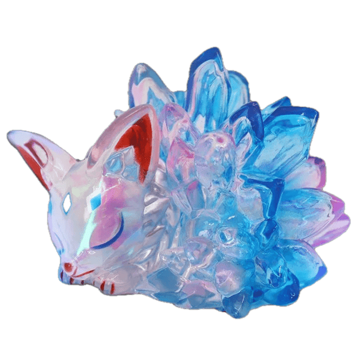 Crystal Sleeping Fox by Tangent