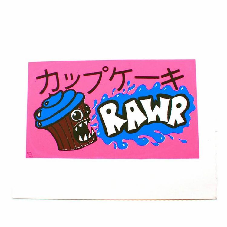 Cupcake Rawr Print by Rampage Toys (Jon Malmstedt)