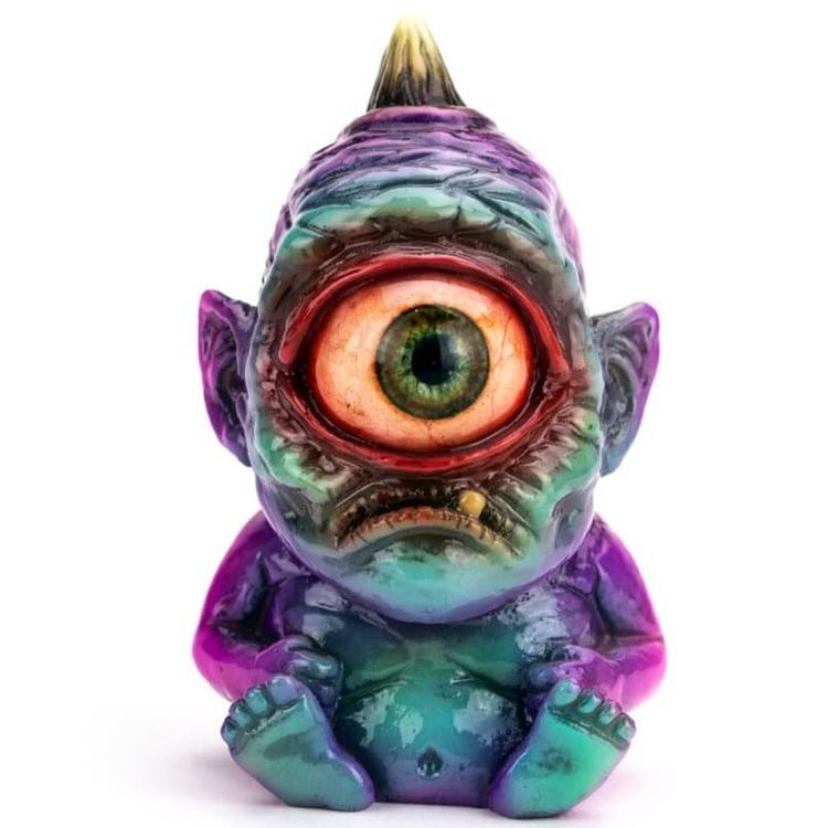 Cyclops – Painted Purple Teal by Dingy Dave