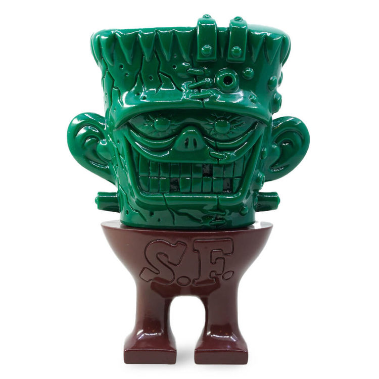 Dark Green and Brown Franken Crack by Knuckle (Little Chop Design)