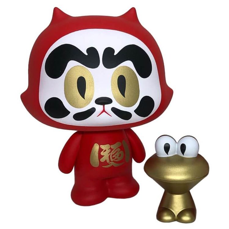 Daruma Neko Sama Red by Michael Chuah