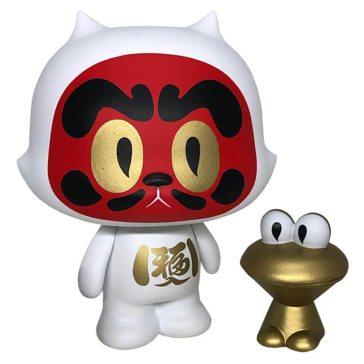 Daruma Neko Sama White by Michael Chuah
