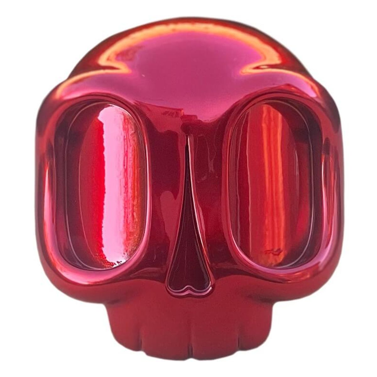 Dead Lucky Skull Chrome Red