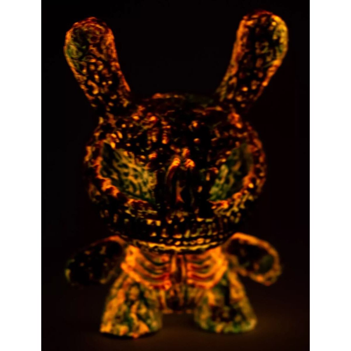Death Dunny Hand Embellished Yellow
