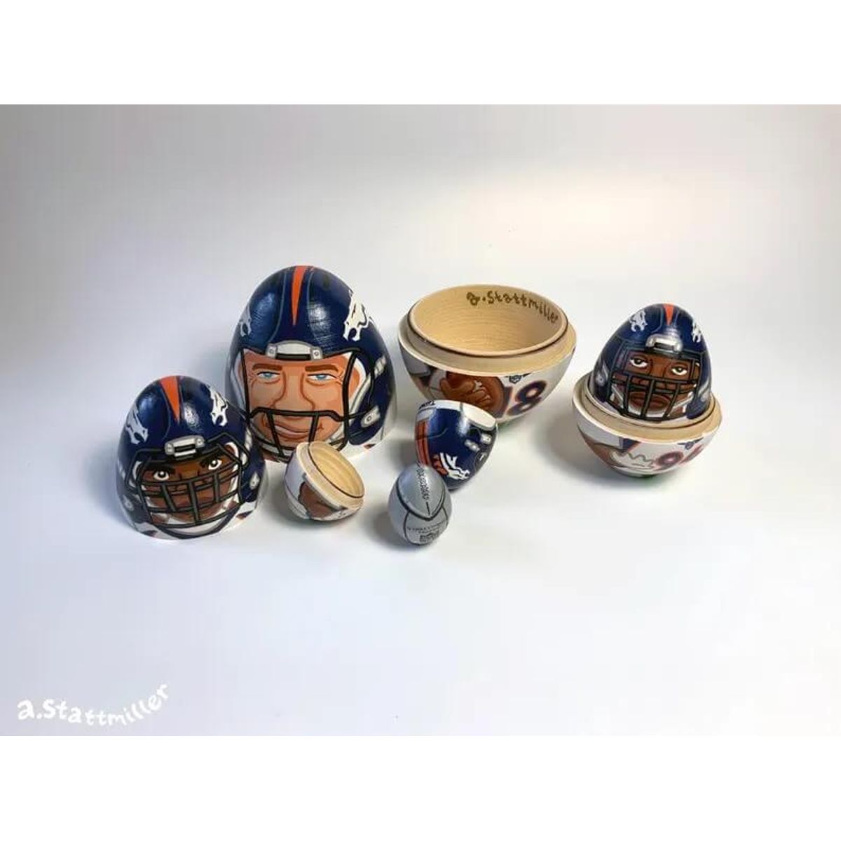 Denver Broncos Super Bowl 50 Nesting Eggs