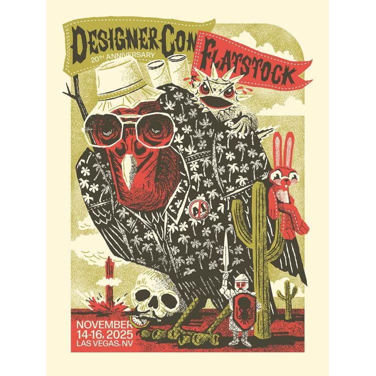 DesignerCon | Flatstock ltd. ed. Poster by Furturtle (Travis Bone)