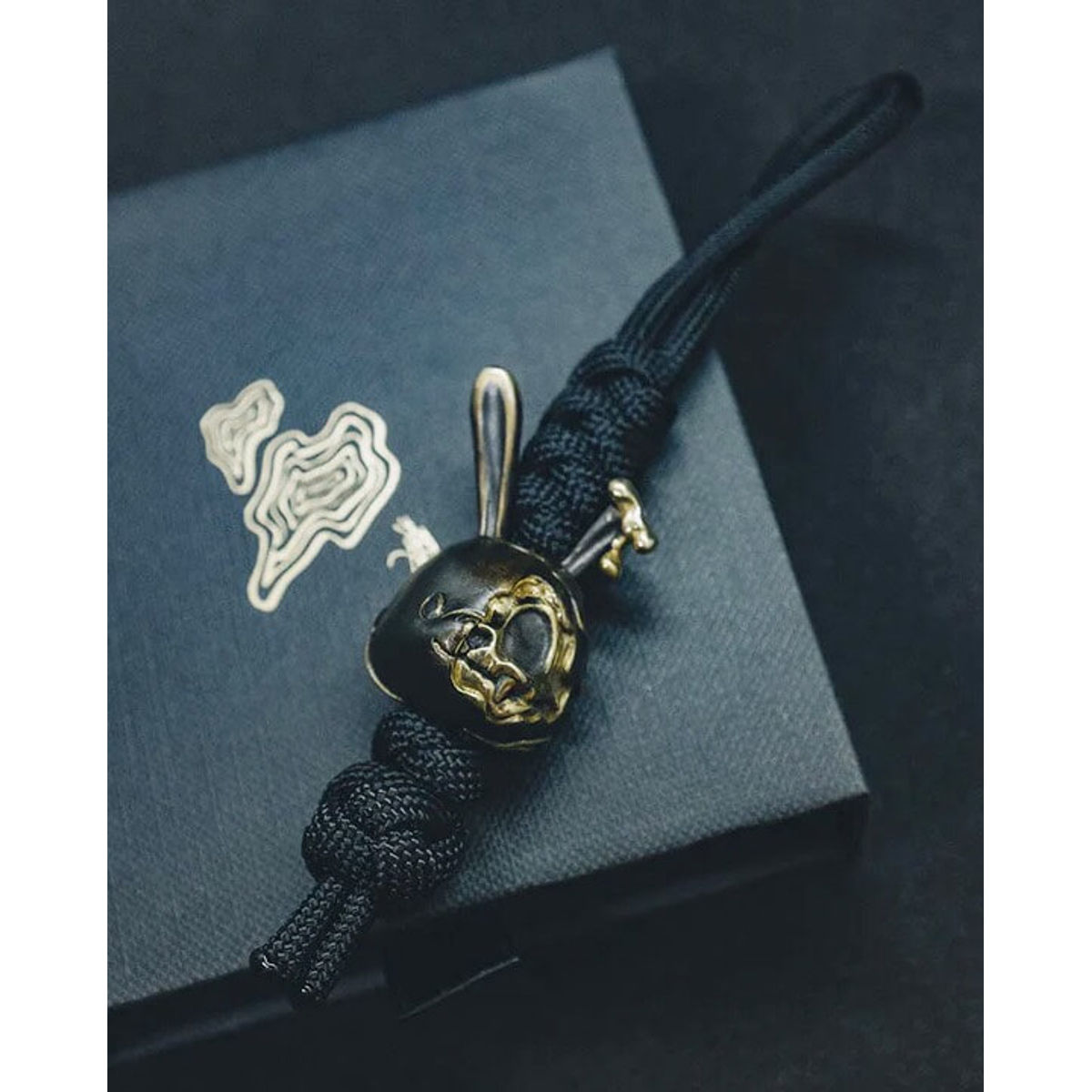 Detached Lanyard Bead - Distressed Black