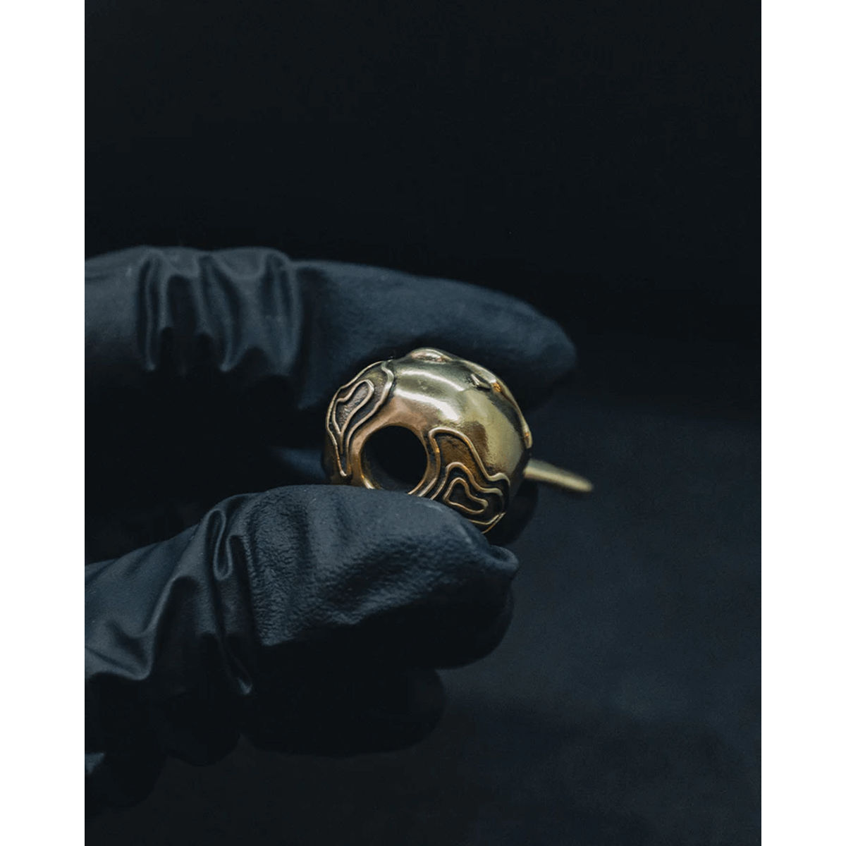 "Detached" Skull Lanyard - Brass Gold