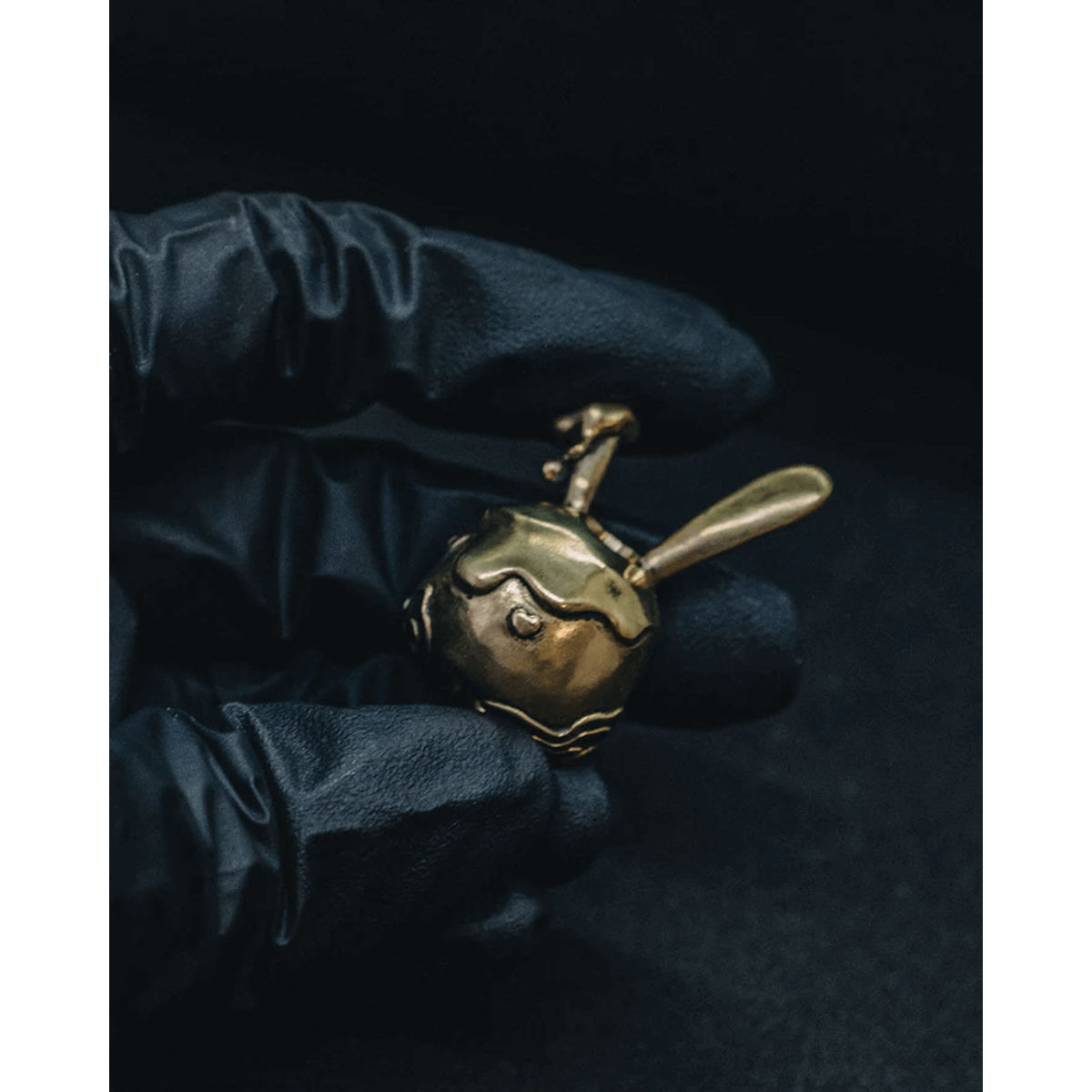 "Detached" Skull Lanyard - Brass Gold