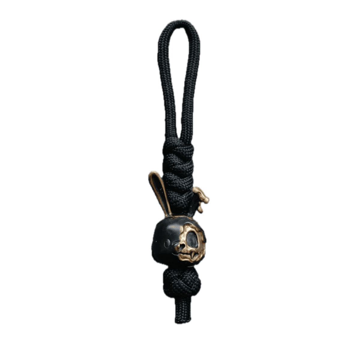 "Detached" Skull Lanyard - Distressed Black