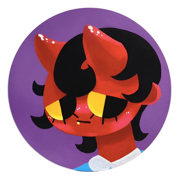 Devil Boy Yellow Eyes by Mao