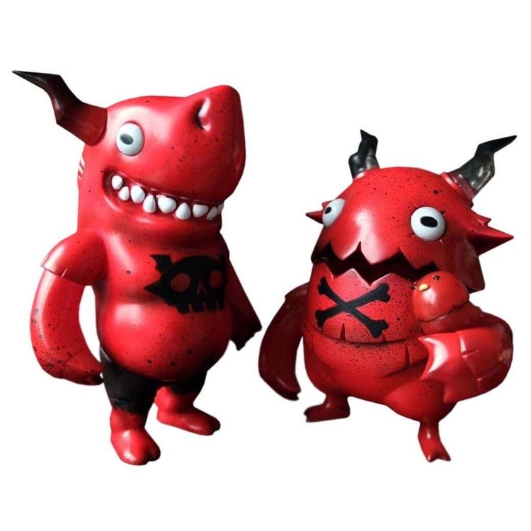 Devil Shark Boy Four Hands United by ODOM Studio (One Day One Monster)