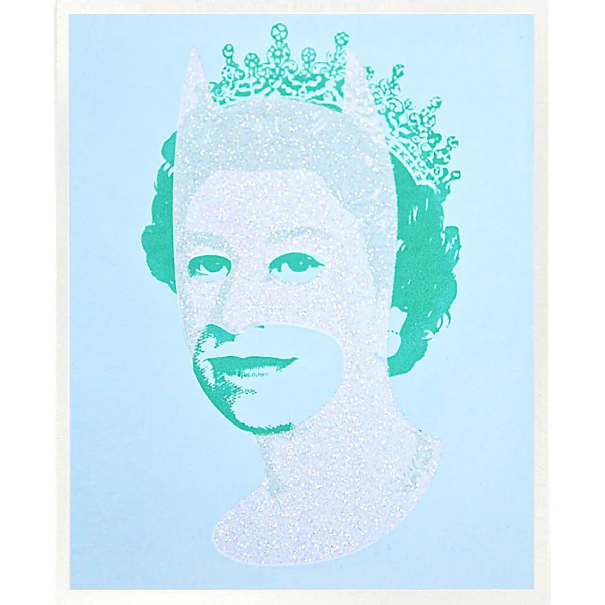 Diamond Dust, Teal and Light Blue Postcard