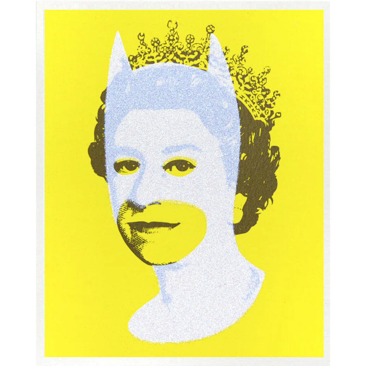 Diamond White and Yellow Postcard Size