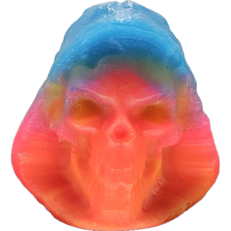 Digital Sunset  - Hooded Skull by Glow Man Dan